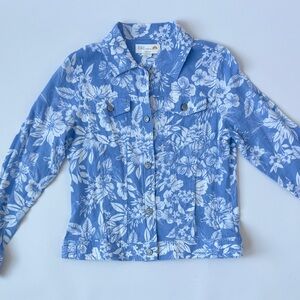 C&C California women’s blue Floral Jacket